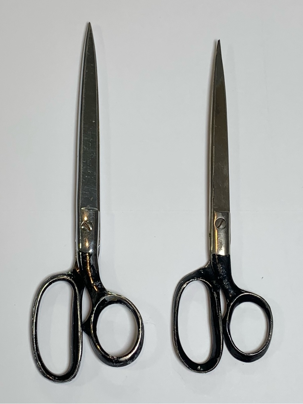 Vintage Clauss 3760 3769 Dressmaker Tailor Shears Scissors Lot of 2